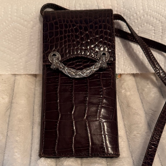 Brighton Handbags - Crocodile Embossed Crossbody Bag